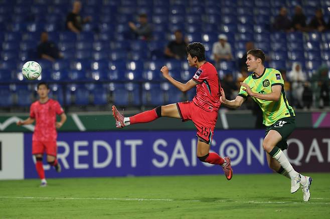 호주전에서 원더골을 뽑아낸 백가온. 사진 KFA