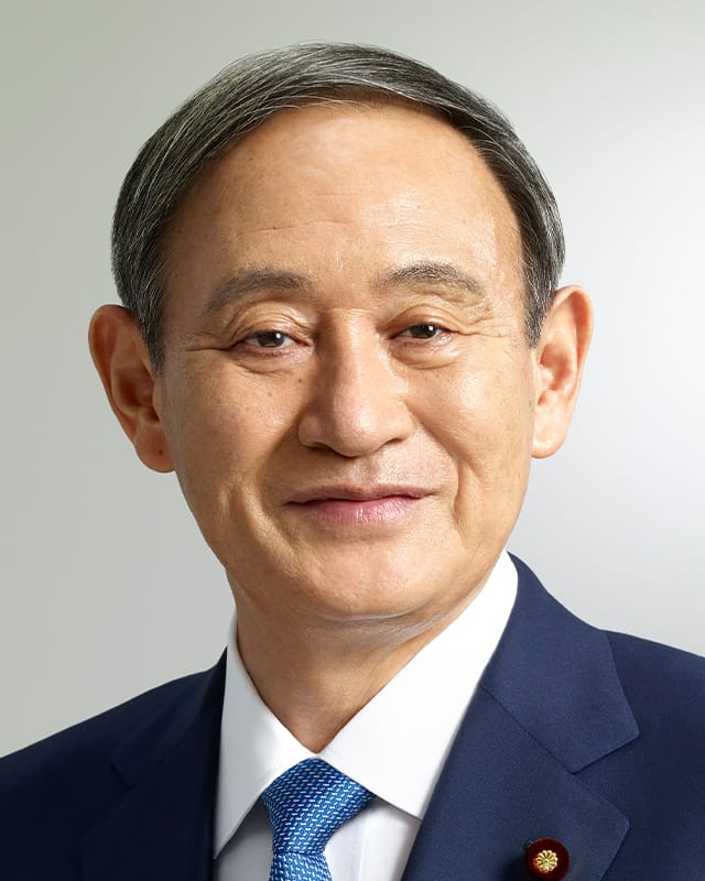 스가 요시히데 전 일본 총리. 자민당 홈페이지 갈무리