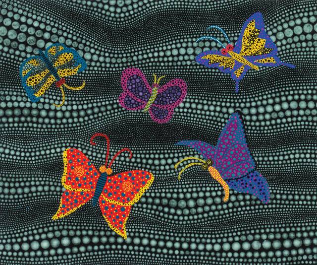 야요이 쿠사마, Butterflies ''TWAO''(2004), 38×45.5cm, 시작가 10억 원 / 제공=케이옥션