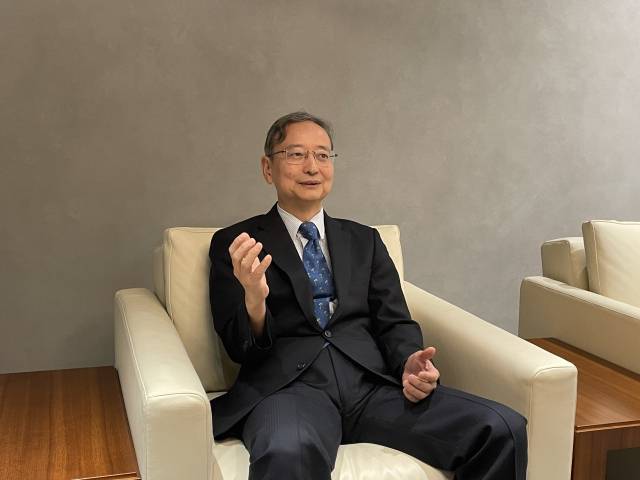 이토 히데키 KPMG재팬 시니어 어드바이저가 도쿄 오테마치 KPMG재팬 본사에서 서울경제신문과 인터뷰를 진행하고 있다. 신중섭 기자