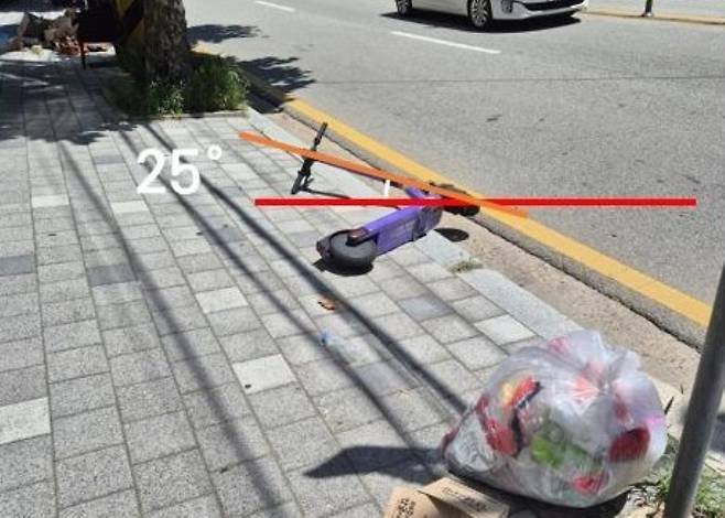 PM 위험 주차 상태. (자료=TS)