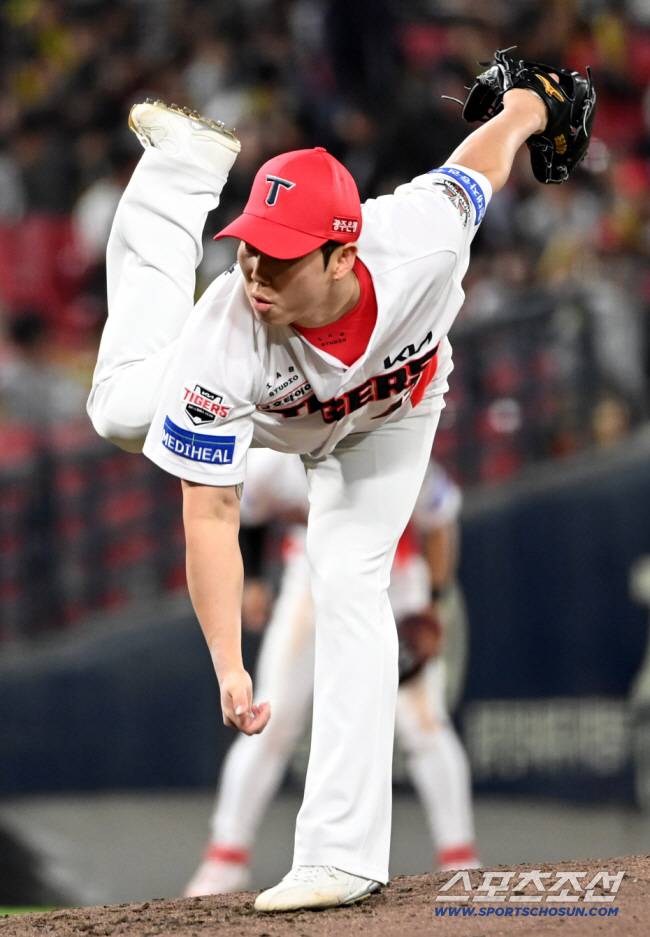 14일 광주KIA챔피언스필드에서 열린 롯데와 KIA의 경기, KIA 김건국이 역투하고 있다. 광주=허상욱 기자wook@sportschosun.com/2025.05.14/