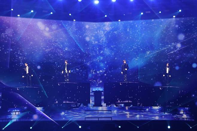 포레스텔라(배두훈, 강형호, 조민규, 고우림)는 지난 17, 18일 대구 엑스코 동관 4홀에서 2025-26 콘서트 'THE LEGACY(더 레거시)'를 개최했다. ⓒ비트인터렉티브