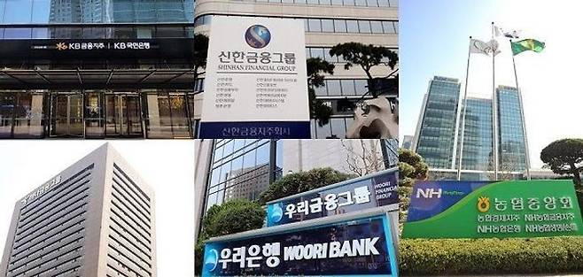 5대 금융그룹 수장들이 2026년 경영의 핵심 키워드로 '생산적 금융'을 제시했다.ⓒ각사