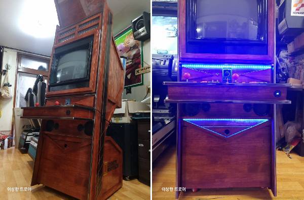 엔틱한 느낌이 가득한 트로이님의 회전 게임기