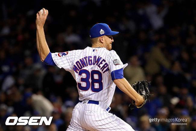 [사진] 시카고 컵스 시절 마이크 몽고메리 ⓒGettyimages(무단전재 및 재배포 금지)