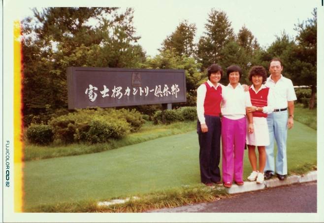 일본여자프로골프투어 진출 초기 KLPGA투어 1세대 선수였던 강춘자(왼쪽부터), 구옥희, 한명현. KLPGA 제공