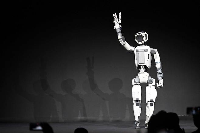 현대자동차그룹 산하 보스턴다이내믹스가 ‘CES 2026’에서 공개한 아틀라스. 뉴스1