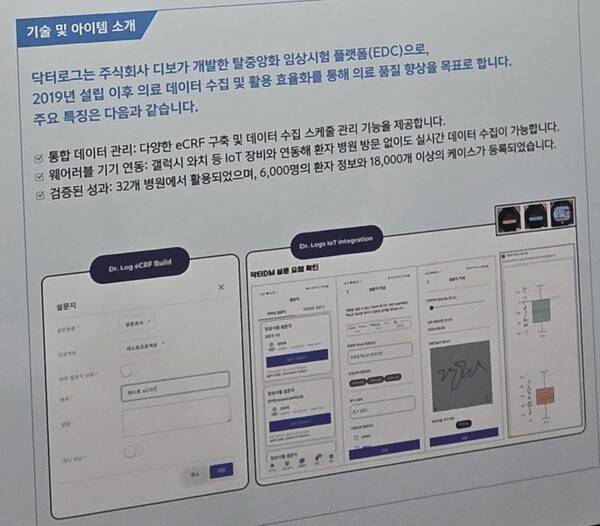 개방형실험실 성과교류회에 실린 디보 소개 판넬.