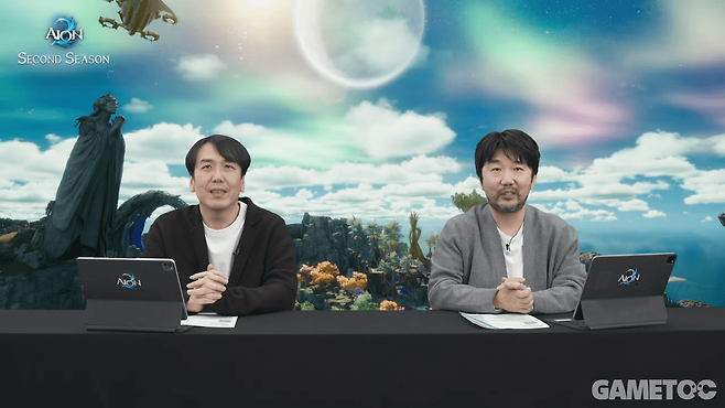 김남준 아이온2 개발PD와 소인섭 아이온2 사업실장 (사진=아이온2 유튜브)