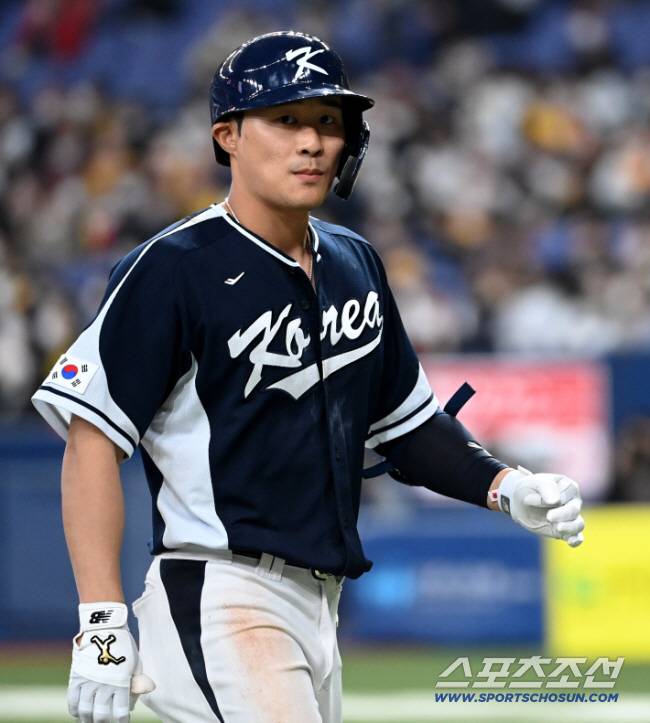 2023 월드베이스볼클래식(WBC) 한국대표팀과 한신의 공식 평가전이 7일 일본 오사카 교세라돔에서 열렸다. 대표팀 김하성. 오사카=허상욱 기자wook@sportschosun.com/2023.03.07/