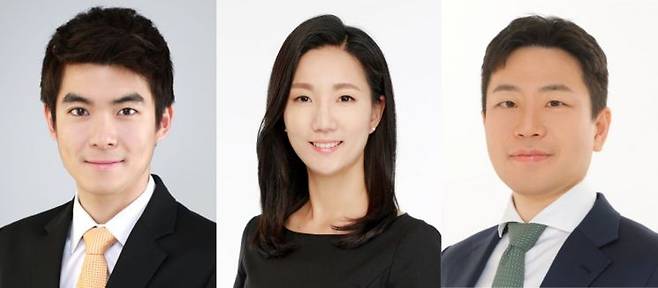 왼쪽부터 곽병렬, 김윤주, 이중훈 매니징디렉터(MD) 파트너. BCG 코리아