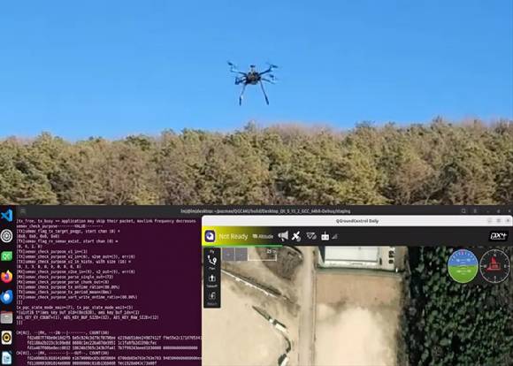 PQC 적용 PX4 기반 드론 비행 실증. [사진=국가수리과학연구소]