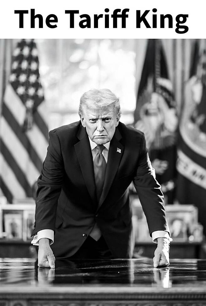 A photo posted on social media by U.S. President Donald Trump on Jan. 16 accompanied by the words “Tariff King.” [TRUTH SOCIAL CAPTURE]