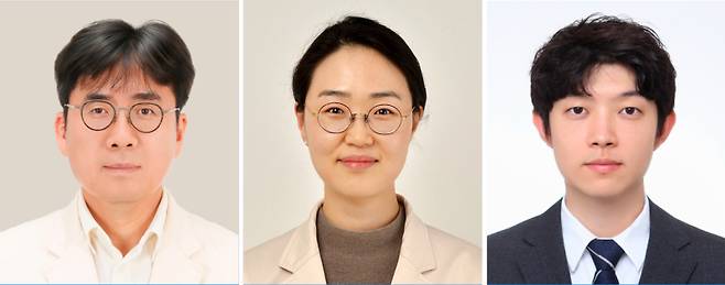 (사진 왼쪽부터)김석진·윤상은 삼성서울병원 혈액종양내과 교수, 강우림 강원대학교 교수. 삼성서울병원 제공