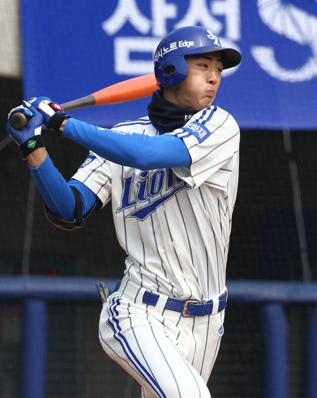 2015년 신인 시절 구자욱./삼성 라이온즈