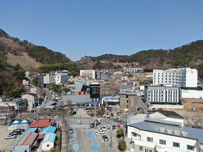 마금산온천 관광지 전경 ⓒ창원시 제공