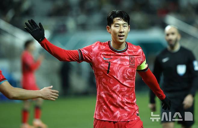 한국 축구대표팀 주장 손흥민. /사진=뉴시스