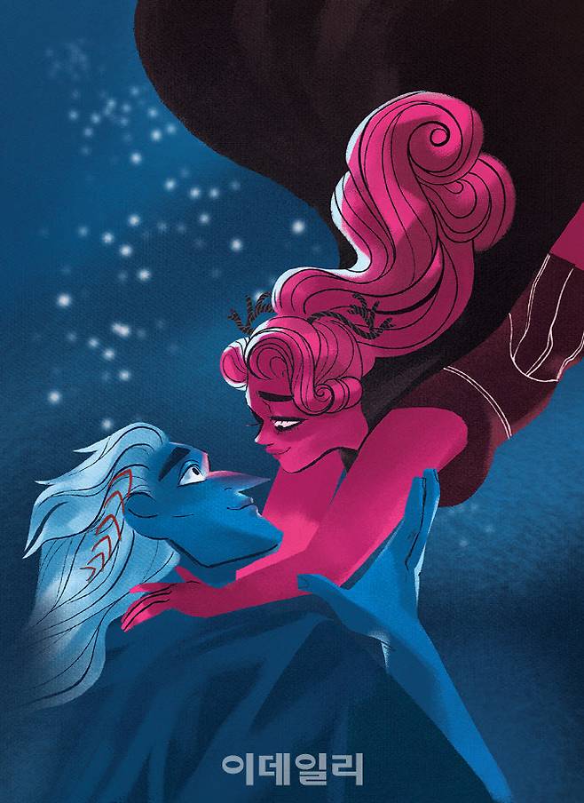 영어 오리지널 웹툰 로어 올림푸스 작품의 한 장면(사진=네이버웹툰)