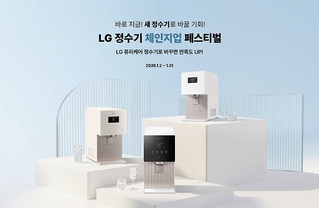'LG 정수기 체인지업 페스티벌' 프로모션 이미지.(LG전자 제공)