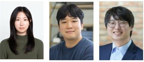 그래핀 메모리를 구현한 연구진. 왼쪽부터 DGIST 김소연 박사, 김영욱 교수, KAIST  조길영 교수.(사진=DGIST)