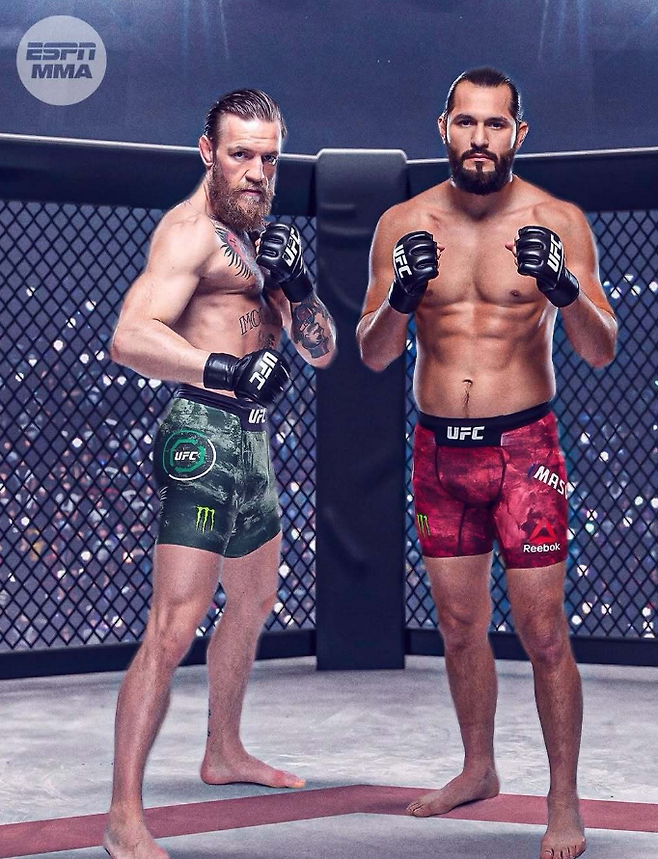 코너 맥그리거(왼쪽)와 호르헤 마스비달. 사진=ESPN MMA