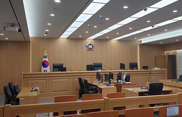 대전지법 천안지원 재판정 [사진=정종윤 기자]