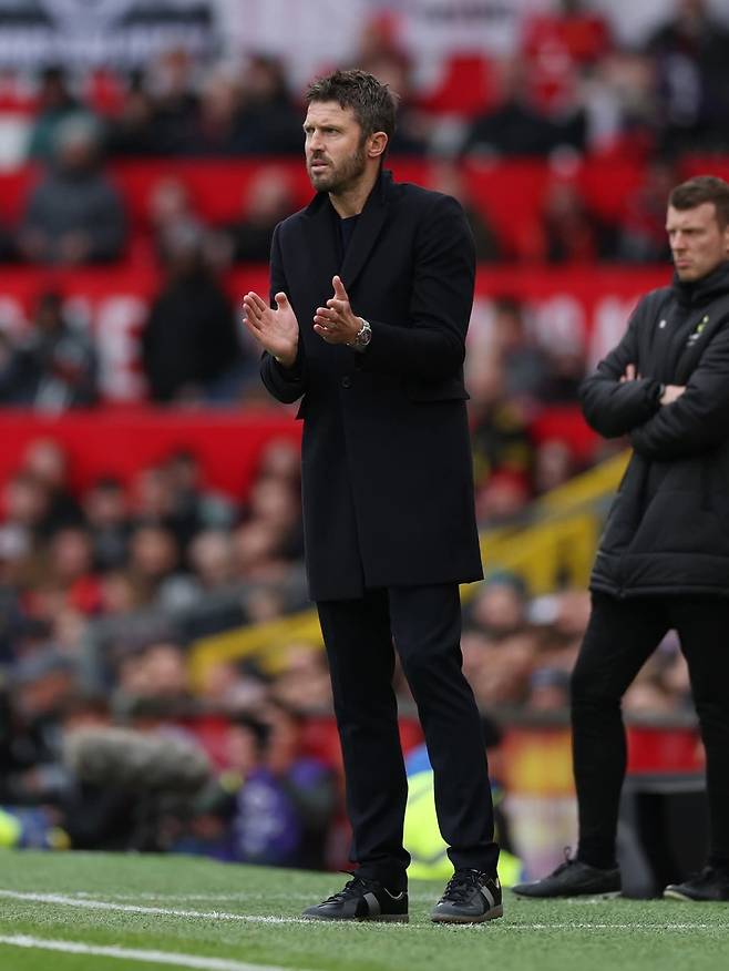 ‘맨체스터 더비’를 성공적으로 지휘한 마이클 캐릭 맨유 임시 감독. 사진출처｜맨체스터 유나이티드 페이스북