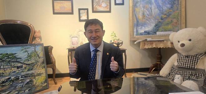 윤성원 회장은 독실한 크리스천이다.  대전 은포교회 장로로 시무중이다.                                                                                         사진 한성일 기자