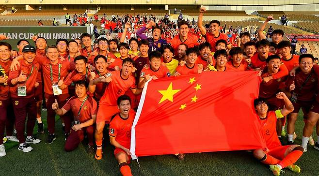 중국 U-23 축구대표팀. 사진=연합뉴스