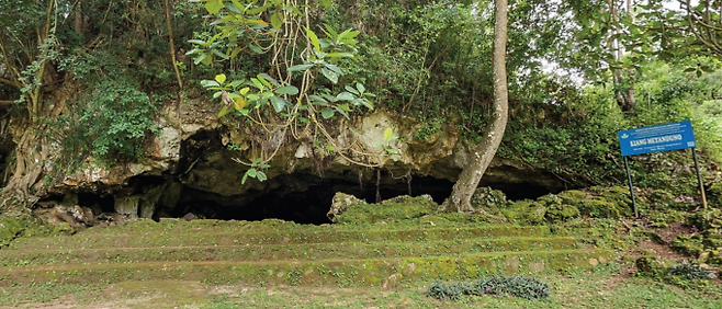 인도네시아 무나 섬의 리앙 메탄두노 동굴 입구. Ratno Sardi 제공