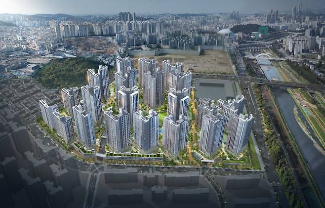 광명 철산자이 더 헤리티지 조감도. GS건설 제공