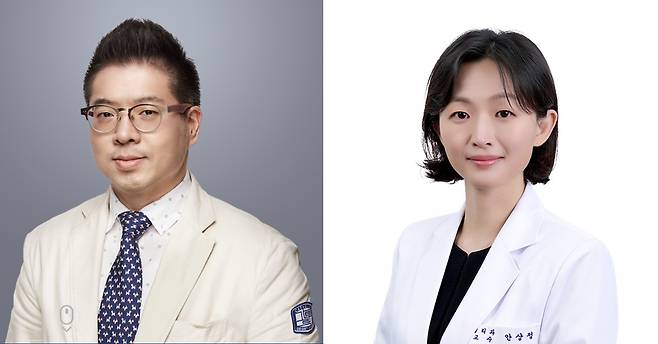 이성학(왼쪽부터) 서울성모병원 병리과 이성학 교수, 고려대학교 안암병원 병리과 안상정 교수. [서울성모병원 제공]
