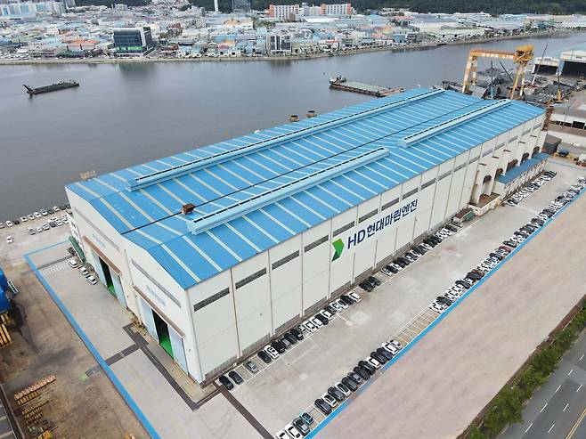 HD현대마린엔진 공장 외부 전경. [HD현대 제공]