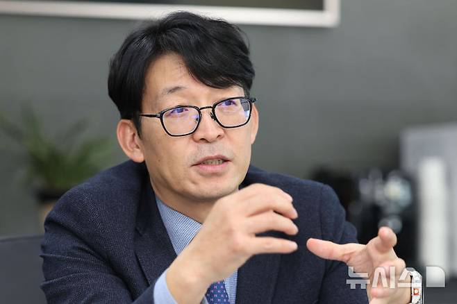 [과천=뉴시스] 권창회 기자 = 배환국 소프트캠프 대표가 19일 경기 과천 소프트캠프 사무실에서 뉴시스와 인터뷰를 하고 있다. 2026.01.19. kch0523@newsis.com