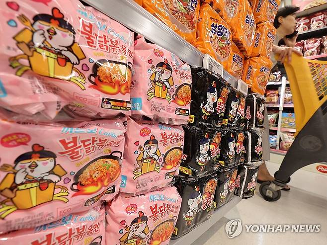 삼양식품 불닭볶음면 시리즈 [연합뉴스 자료 사진]