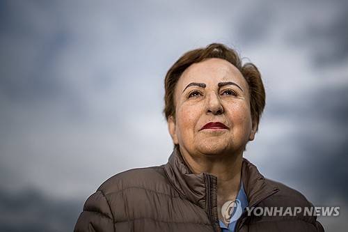 2003년 노벨평화상 수상자인 이란 변호사 시린 에바디  [AFP 연합뉴스 자료사진. 재판매 및 DB 금지]