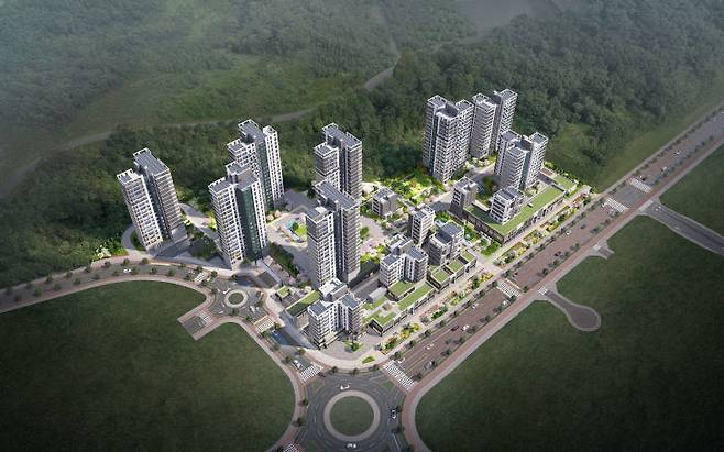 엘리프 세종 단지 평면도. 사진=계룡건설 제공.