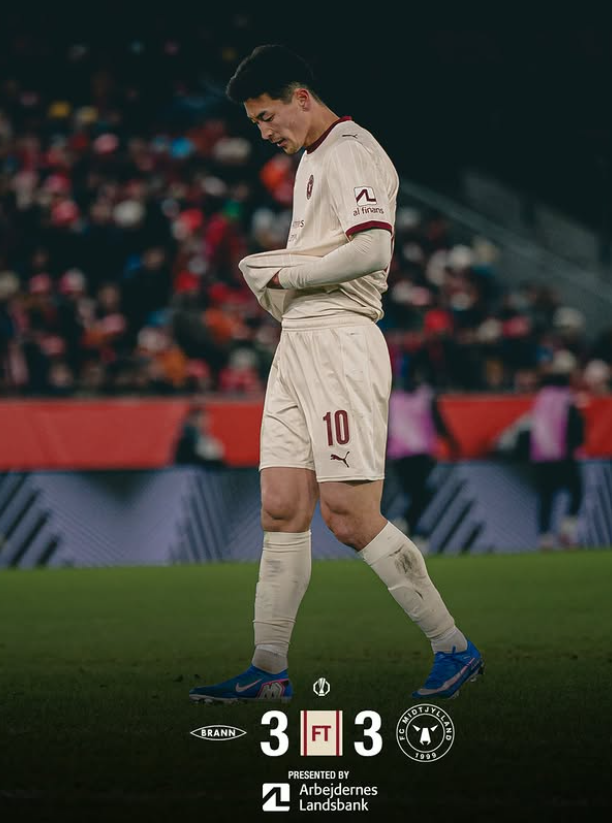 '코리안 듀오' 조규성 풀타임, 이한범 어시스트… 미트윌란 16강 눈 앞