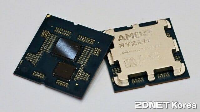 AMD 라이젠 7 9850X3D 프로세서. (사진=지디넷코리아)