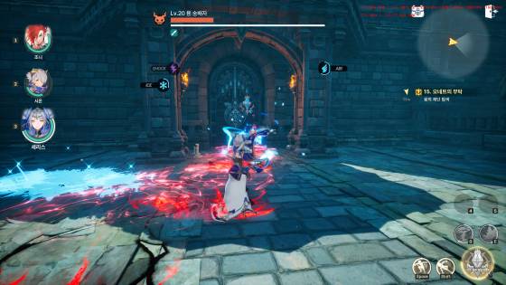 ‘드래곤소드’의 핵심 재미 요소는 3인 태그 액션이다. 같은 상태 이상 효과 부여 스킬 및 시그널 스킬을 보유한 캐릭터 조합을 통해 손쉬운 조작으로도 화려한 연계기로 적을 상대할 수 있다.