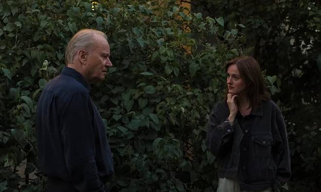 "Sentimental Value" starring Stellan Skarsgard (left) and Renate Reinsve (Neon)