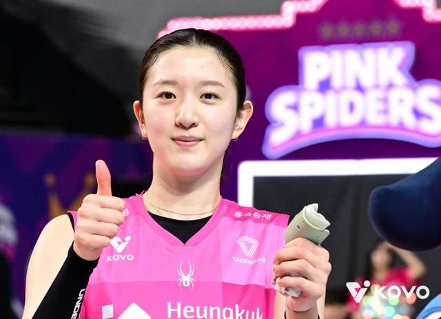 V리그 여자부 흥국생명의 미들 블로커 이다현.  KOVO 제공