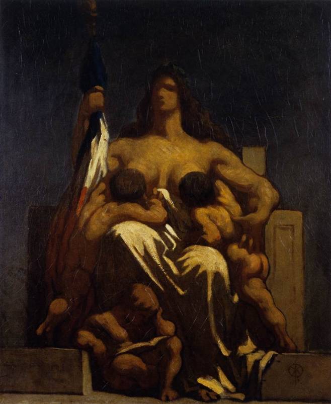오노레 도미에, 공화국, 1848, 캔버스에 유채, 73x60cm, 오르세 미술관