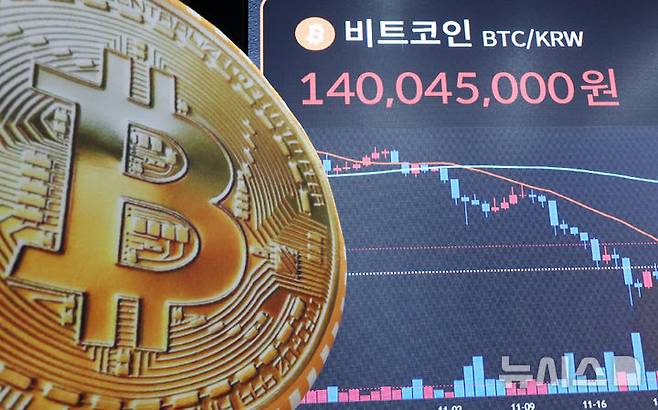 [서울=뉴시스] 이영환 기자 =서울 강남구 빗썸라운지 강남점 전광판에 비트코인 시세가 표시되고 있다. 2026.01.14. 20hwan@newsis.com