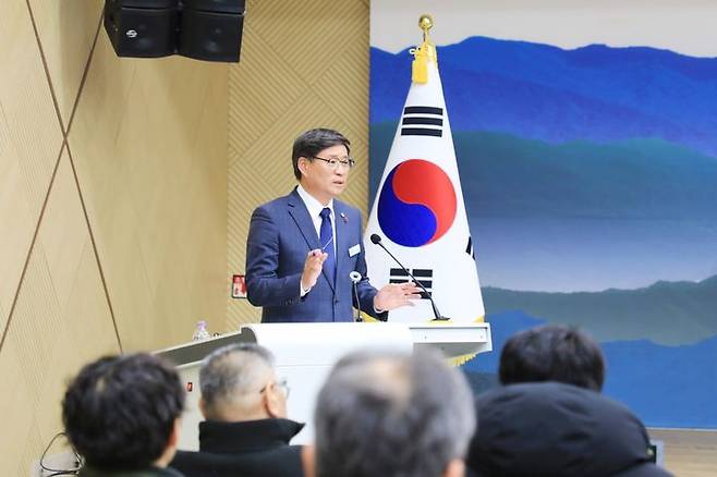 [함양=뉴시스] 진병영 함양군수 2026년 출입기자 신년간담회 (사진=함양군 제공) 2026. 01. 23. photo@newsis.com *재판매 및 DB 금지