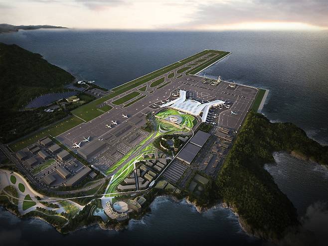 가덕도신공항 조감도. 부산시 제공