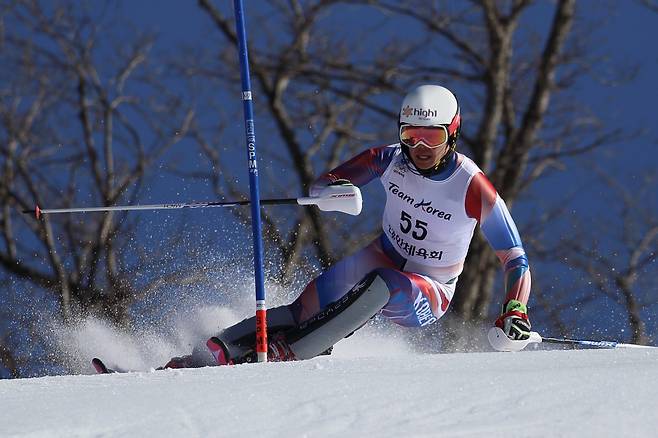(사진출처 하이원리조트) 알파인스키 정동현 선수