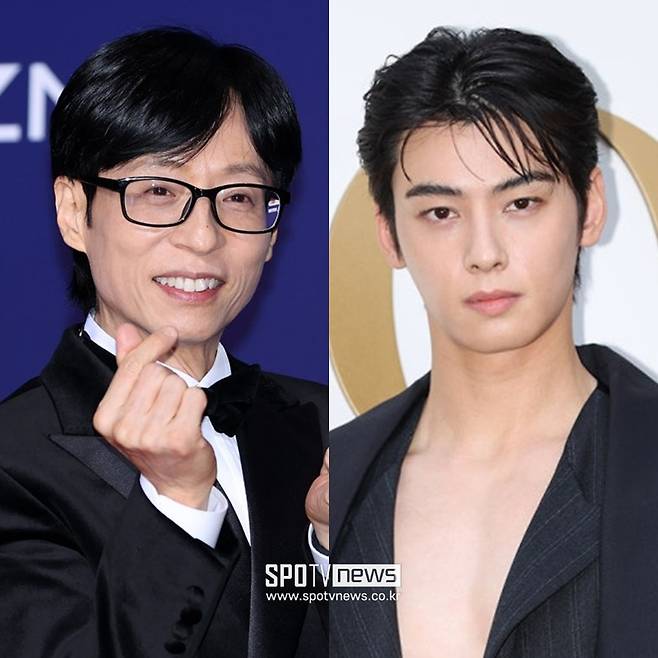 ▲ 유재석(왼쪽), 차은우. ⓒ곽혜미 기자