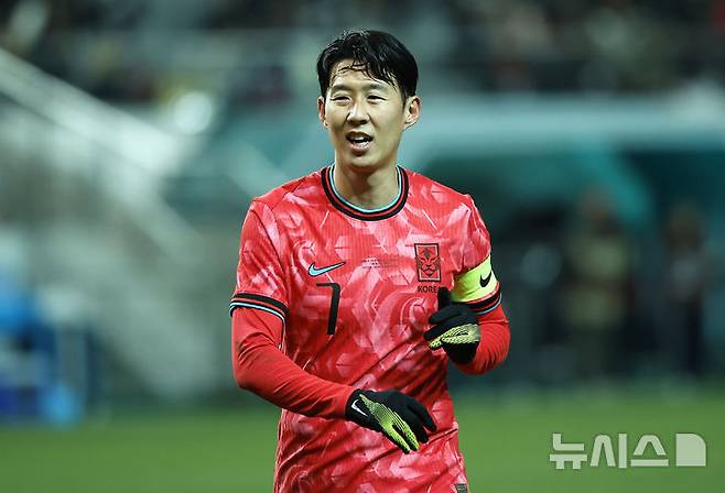 한국 축구대표팀 주장 손흥민. /사진=뉴시스